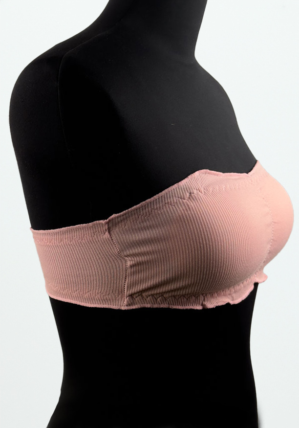 STRAPLESS PINK TUBE BRA